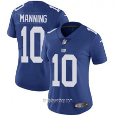 Eli Manning New York Giants Womens Authentic Team Color Royal Blue Jersey Bestplayer